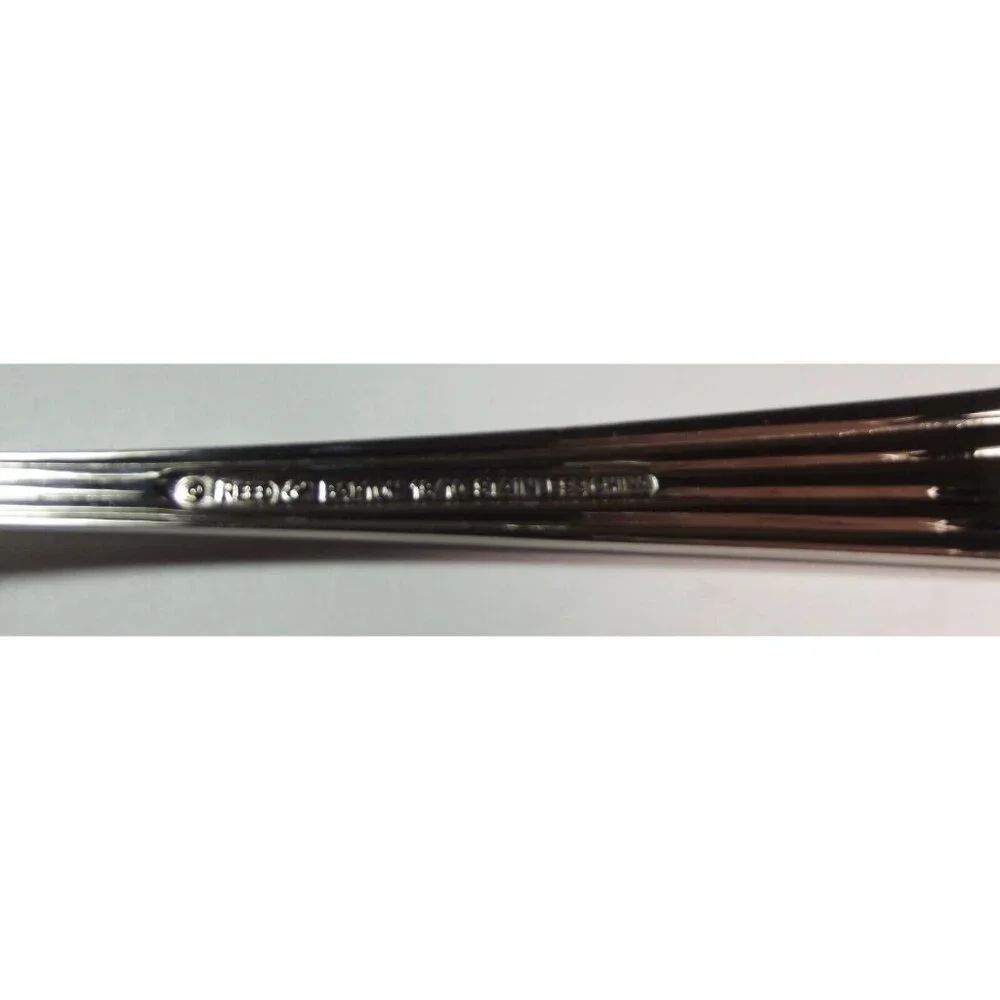 Reed & Barton Solid Macaroni Server Spoon TRINITY HALL 18/10 stainless slotted